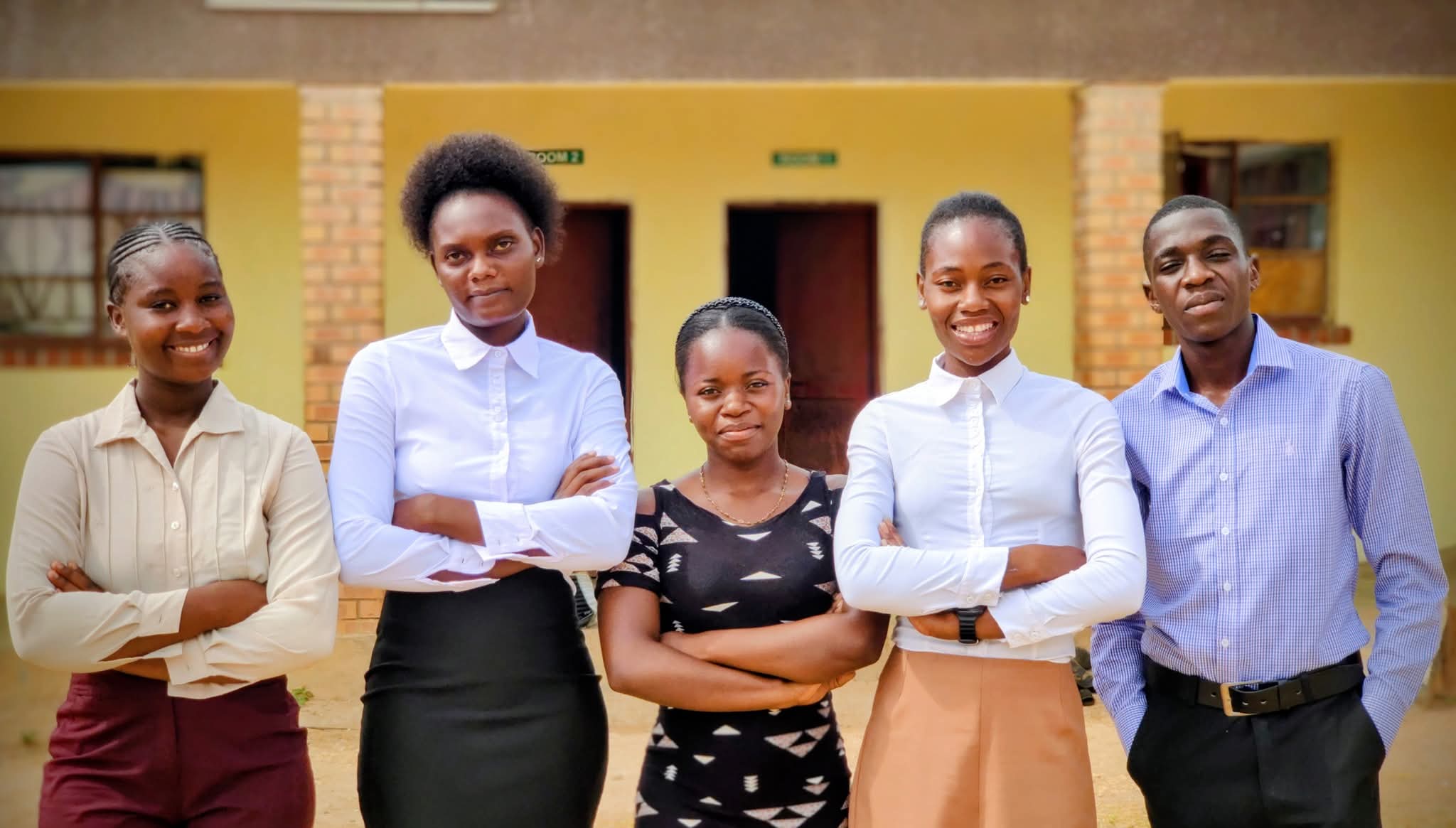 Construction training with bricklaying